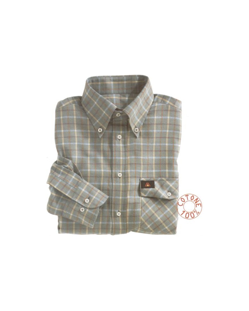 CAMICIA COTONE SCOZZ. TG.M