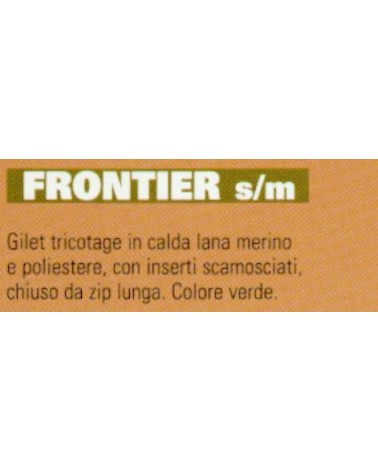 GILET S/MAN FRONTIER TG. M