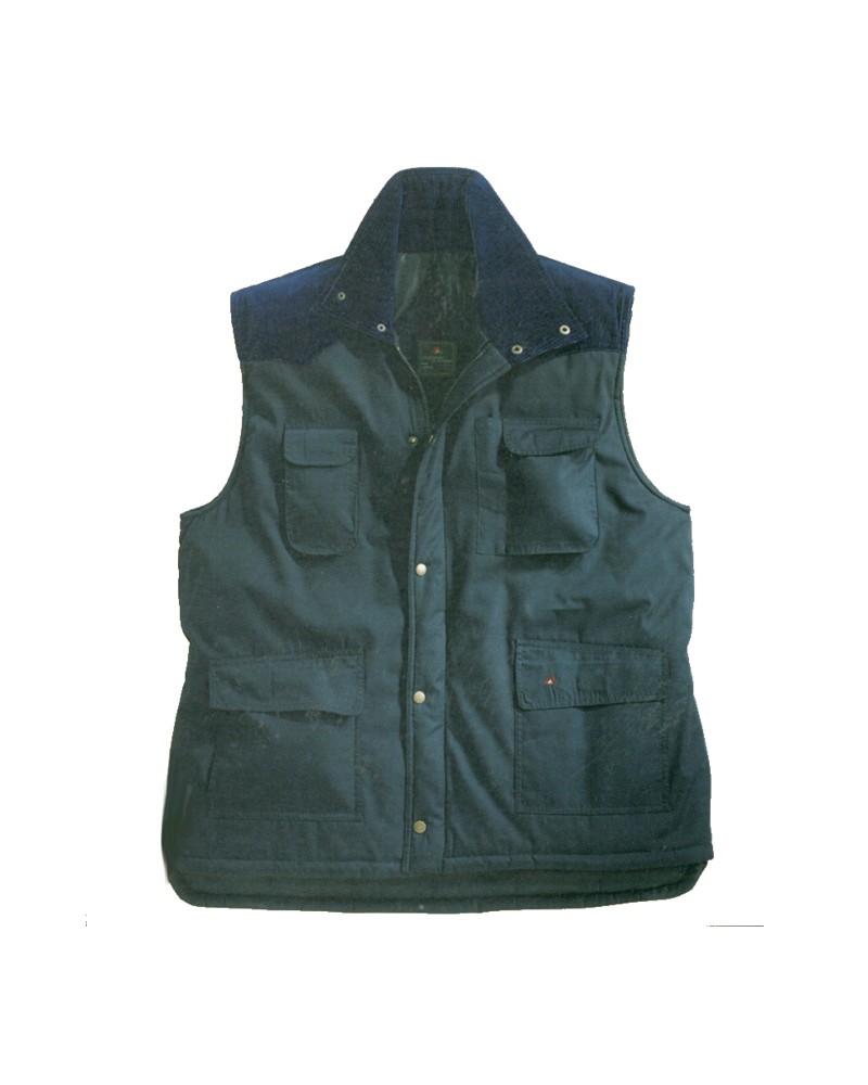 GILET CARGO BLU     TG   M