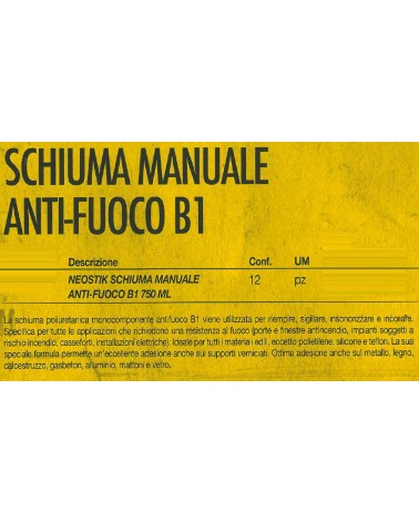 SCHIUMA ANTIFUO B1 MAN 750