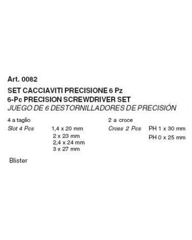 GIRAVITI DI PRECISIONE 6PZ