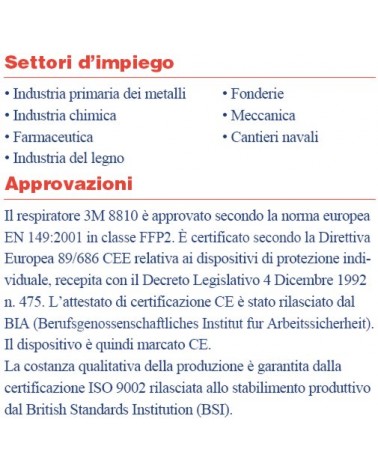 RESPIRATORE 8710 FFP1 20PZ