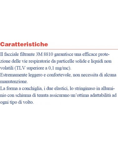 RESPIRATORE 8710 FFP1 20PZ