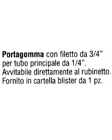 PORTAGOM x TUBO 1/4 FIL3/4