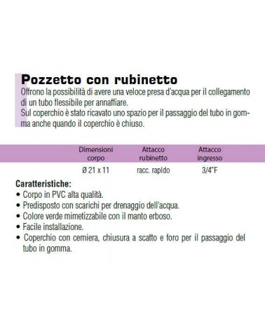 POZZETTO C/RUB SF. 1/2MF  