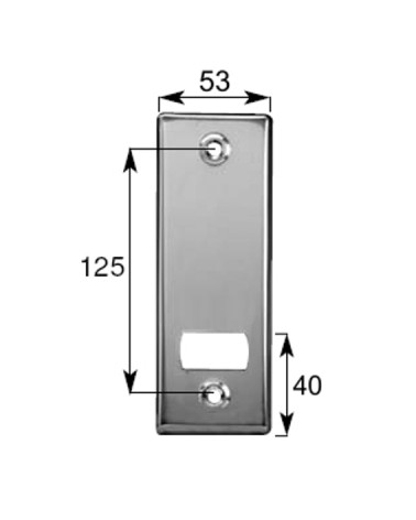 PLACCA INOX 125MM         