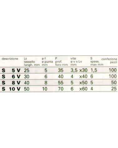 TASSELLI S 5V C/VITE  100P