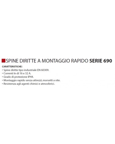 SPINA VOLAN 3P+T 16A CEE  