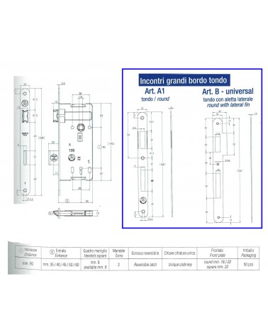 SERR PATENT I90 GR B/T40 O