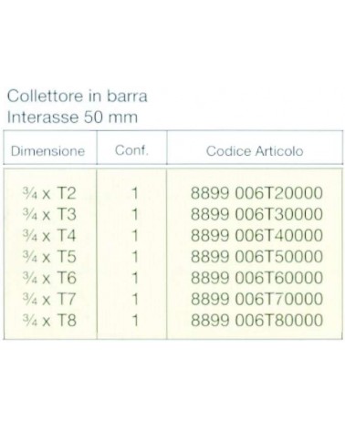 COLLETT BARRA 2VIE 3/4x1/2