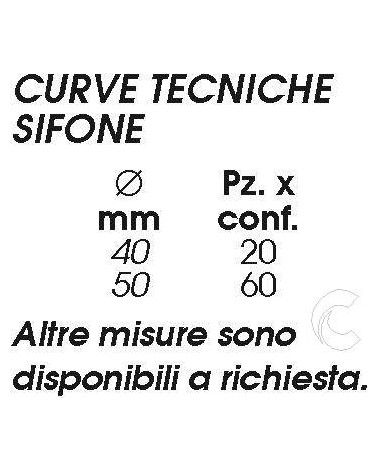 CURVA TECNICA SIFONE    40