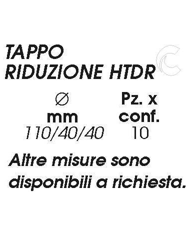 TAPPO C/2 RIDUZ diametro 110 40/40