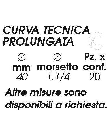 CURVA TECNICA PROLUN  diametro  40