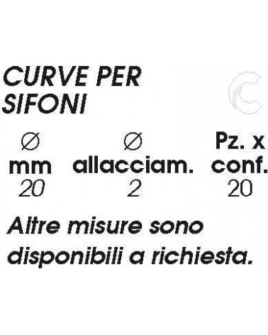 CURVA PER SIFONI      50x2