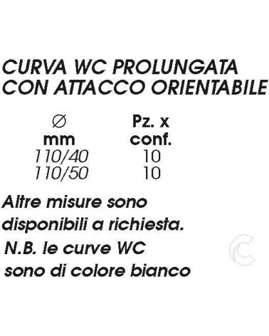 CURVA WC 110 1ATT ORIEN 40