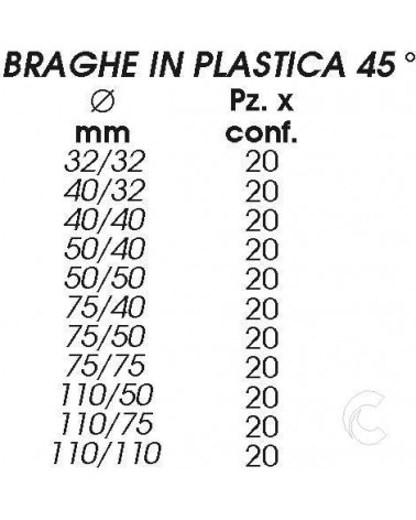 BRAGA PLAST diametro  32/32 45?   