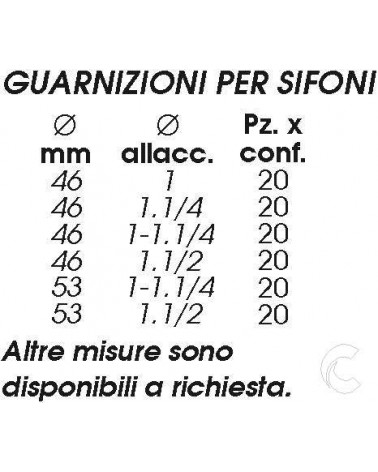 GUARNIZIONE diametro 46x40        