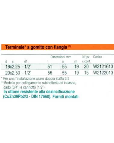 TER GOMITO 3PZ C/FLdiametro 16x1/2