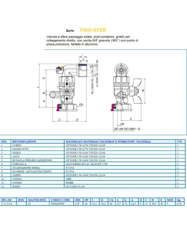 VALV GAS ORIEN MF1x11/4P/C