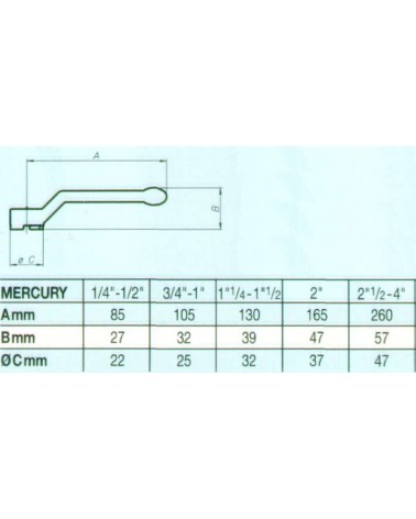 LEVA MERCURY 1/4-1/2      