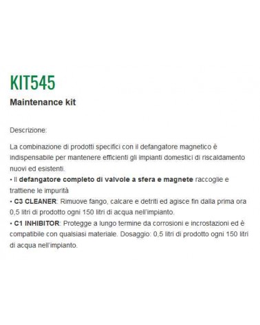 KIT MANUTENZ IMPIANTI 3/4 