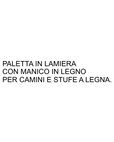 PALETTA LAMIERA X CAMINO  