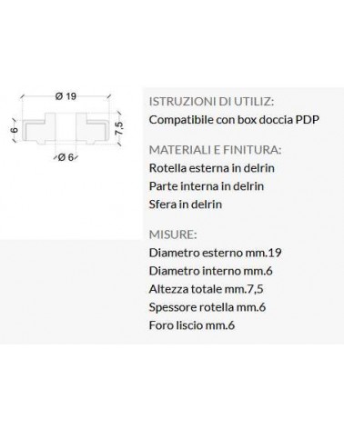 ROTELLA SF/PL 19X6X7,5 2PZ