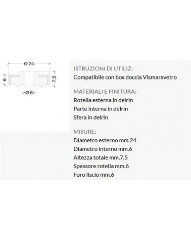 ROTELLA SF/PL 24X6X7,5 2PZ