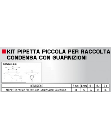 KIT PIPETTA diametro 18 X COND+TAP