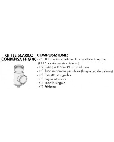 KIT TEE SCAR. COND. FF diametro 80