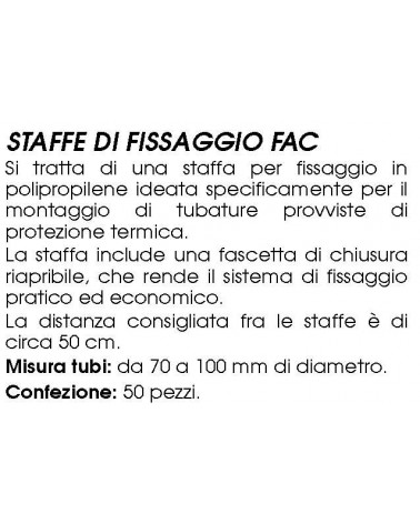 STAFFA DI FISSAGGIO FAC   