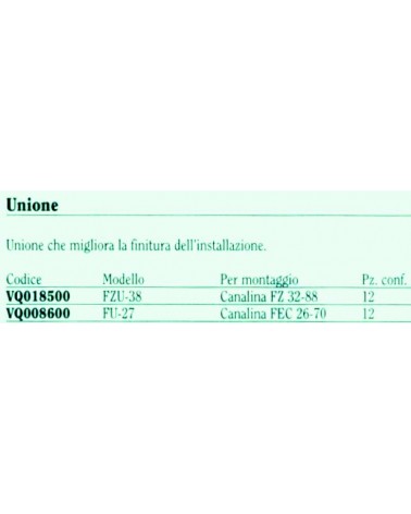 MANICOTTO D UNIONE FZU-38 