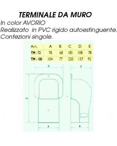 TERMINALE DA MURO    TM-72