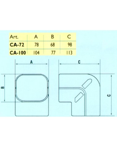 CURVA AD ANGOLO 90?  CA-72