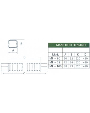 MANICOTTO FLESS 520mm MF72