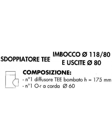 SDOPPIATORE A TEE diametro  118   