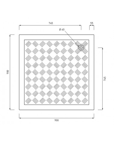 PIATTO AIRONE  90x90  BIAN