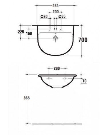 LAVABO FIORILE 70     BIAN