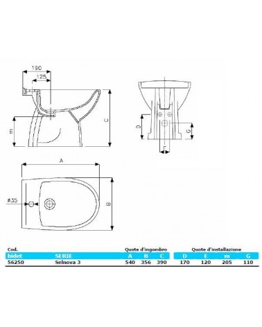 BIDET MONOF.SELNOVA 3 BIAN