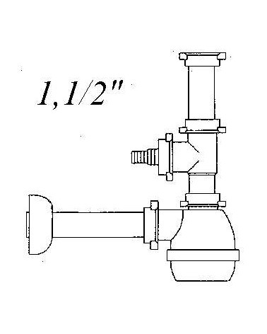 SIFONE 1V x INOX + LAV.40 