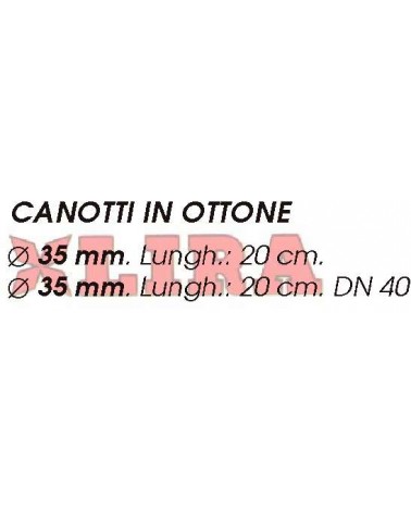 CANOTTO OTTONE x SIF diametro  35 