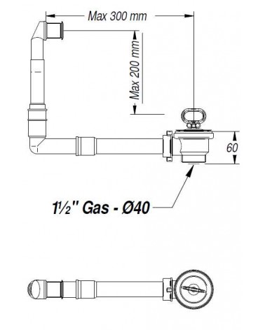 PILET INOX diametro 60 C/TP TONDO 