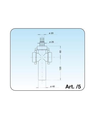 RACCORDO 3 VIE diametro 40 LAV+LAV