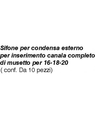 SIFONE X CONDENSA ESTERNO 