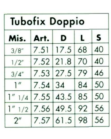 TUBOFIX DOPPIO 1/2        