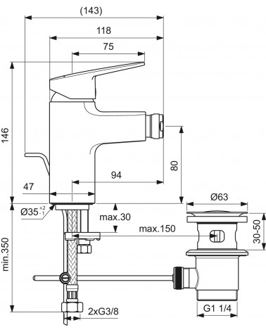 CERAPLAN MIX BIDET        