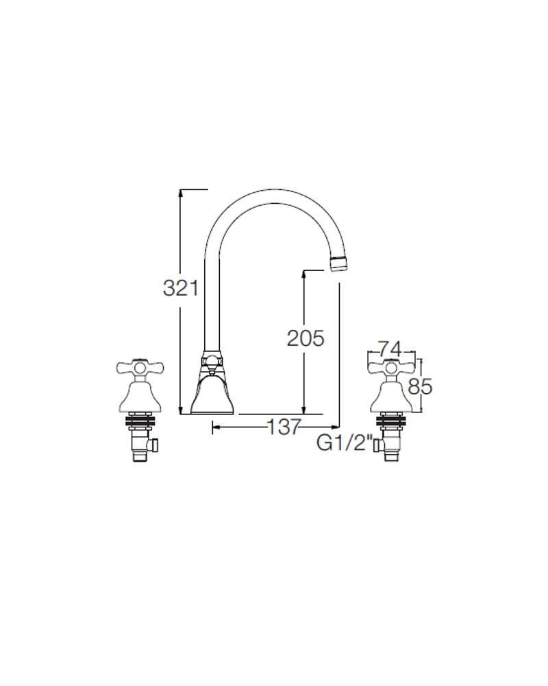 BATT.LAVABO 3F.ALTA CROCE 