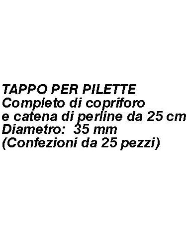 TAPPO COMPLETO diametro  35 NERO  