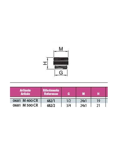 RIDUZ AERATORE M24/1XM1/2"