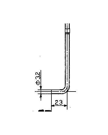 TUBO DI SCARICO INF x WC  